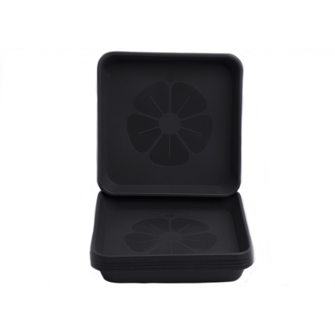 Plant Pot Saucers Square Anthracite